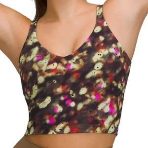 Lululemon Align Tank - soft focus splatter green multi-Size 6-New